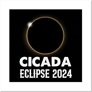 Cicada Eclipse 2024 Posters and Art